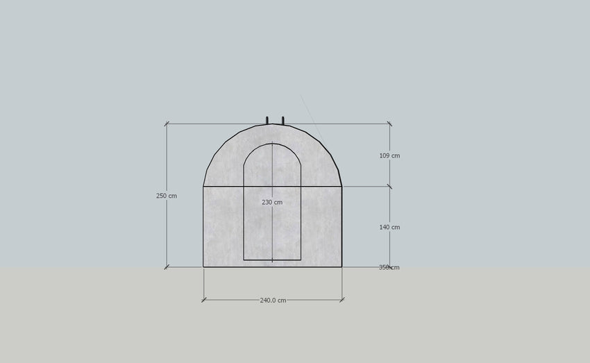 ZemniBox MIDI - Betonový sklep 350 × 240 × 250 cm