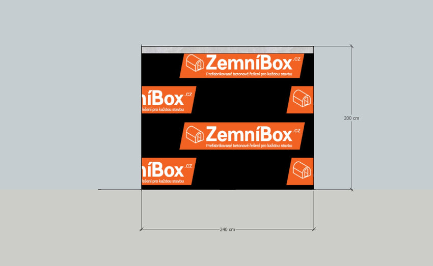 ZemniBox Ploché MIDI – Betonový sklep 200 × 240 × 200 cm