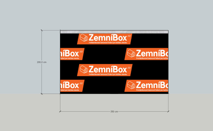 ZemniBox Ploché XL 240 × 350 × 200 cm