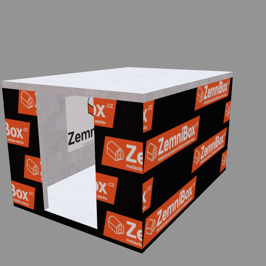 ZemniBox Ploché XL – Betonový sklep 240 × 350 × 200 cm