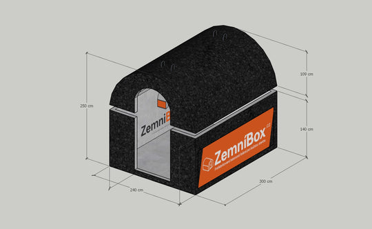 ZemniBox MINI – Betonový sklep 300 × 240 × 250 cm